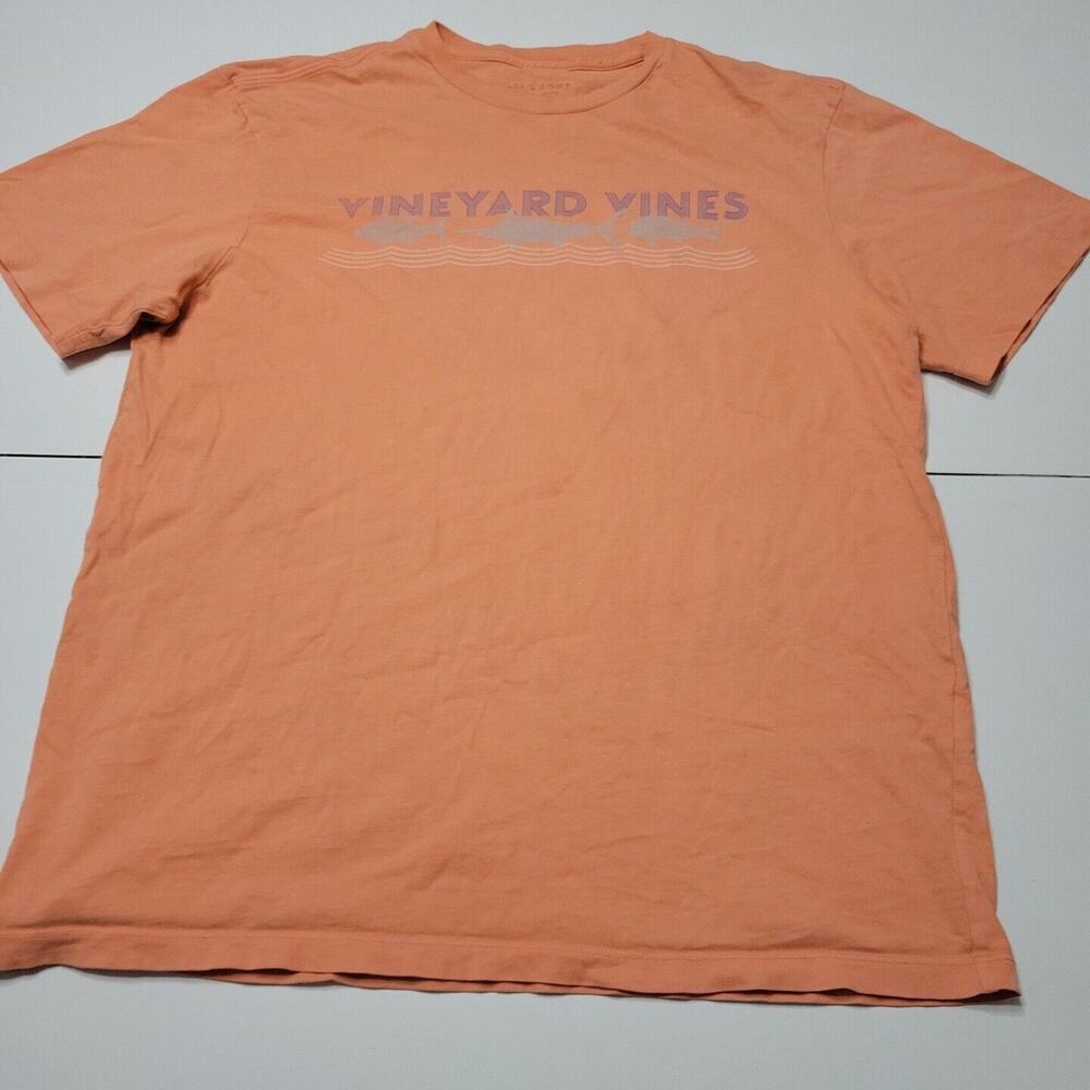 Vineyard Vines Top Men Medium Shirt Standard Fit Crew Neck Comfort Stretch Stain